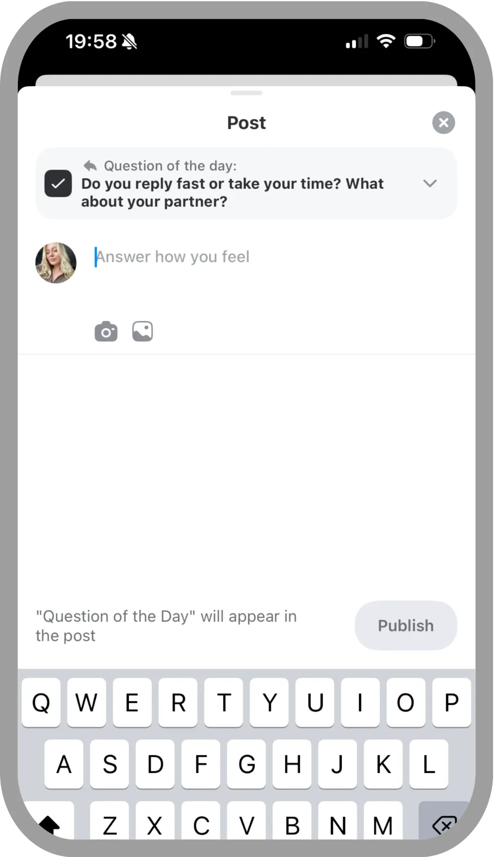 Share stories from your life - Keeny mobile app